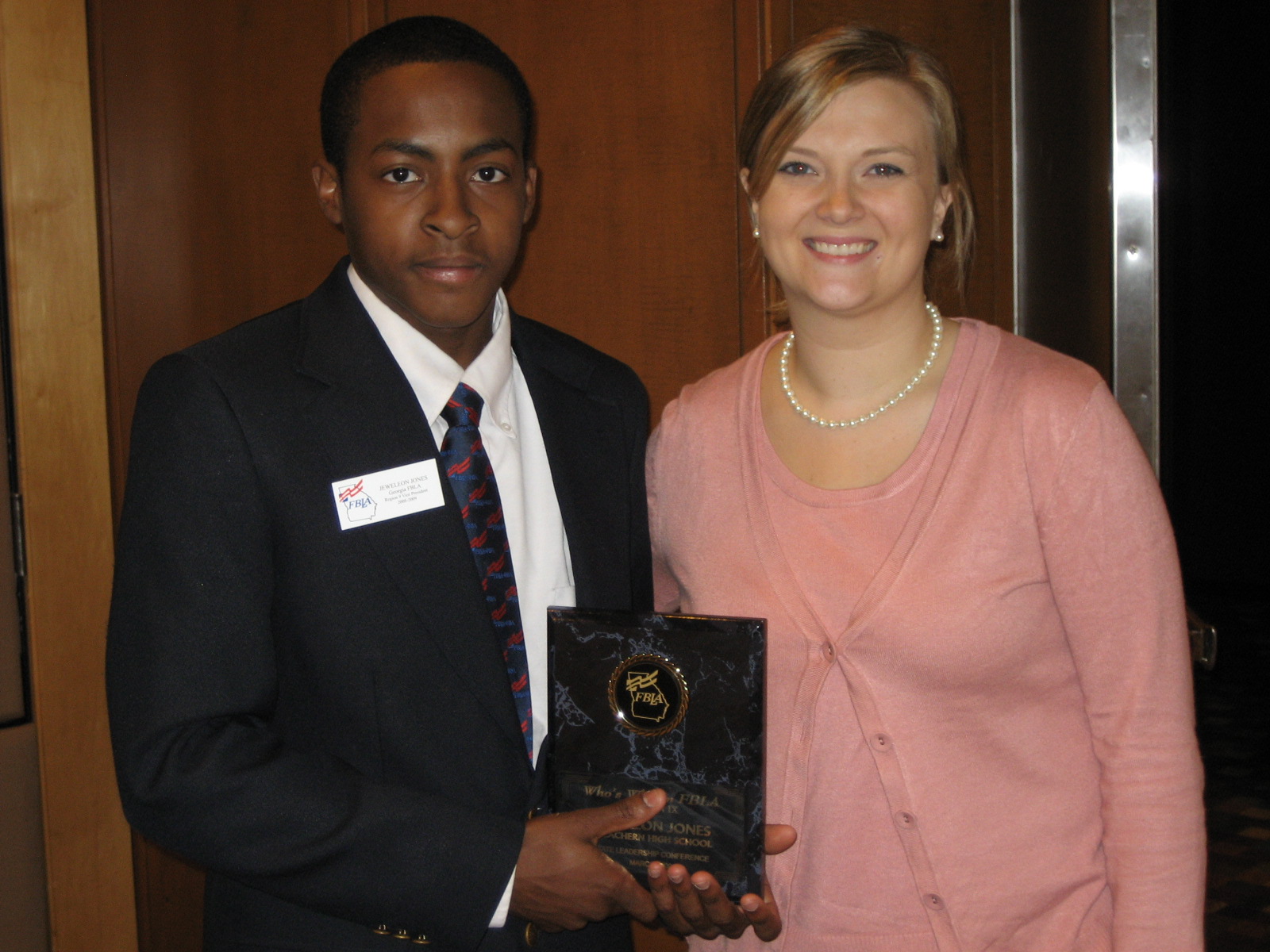 Jewleon Jones and Mrs. Nash